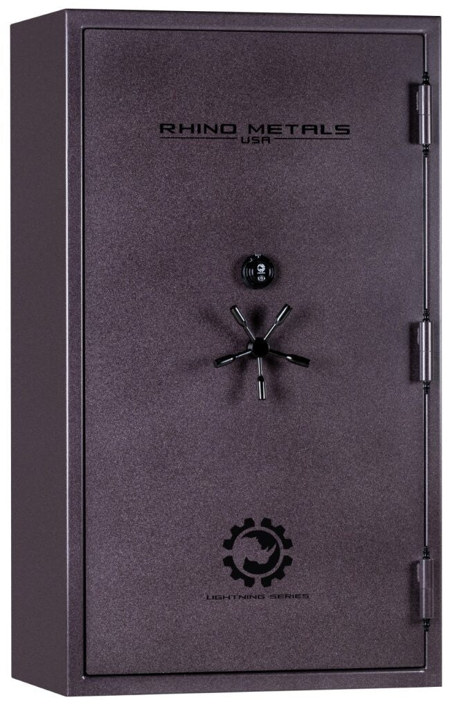 Rhino Metals | Lightning AX6033 | Blackstone Textured | Brass Hardware | Electronic Lock | Clearance