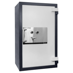 ISM Super Platinum Series TRTL-60x6 safe in a two-tone black-and-white finish, showcasing a heavy-duty door and polished hardware for maximum security.