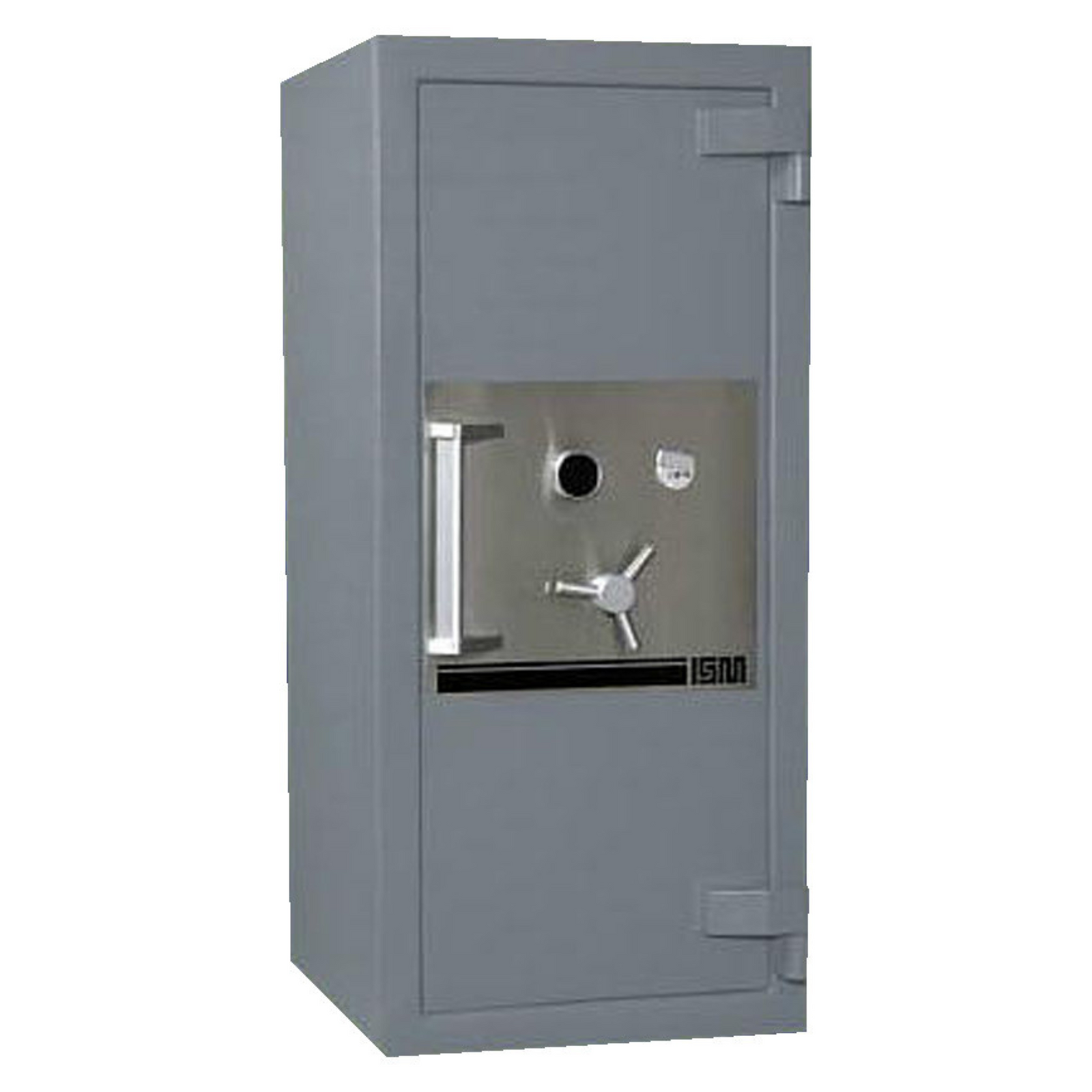 ISM UltraVaultRuby Series TL‑30x6 safe in a gray finish with a brushed steel door panel, showcasing a secure multi‑bolt locking system and modern handle for high‑risk protection.